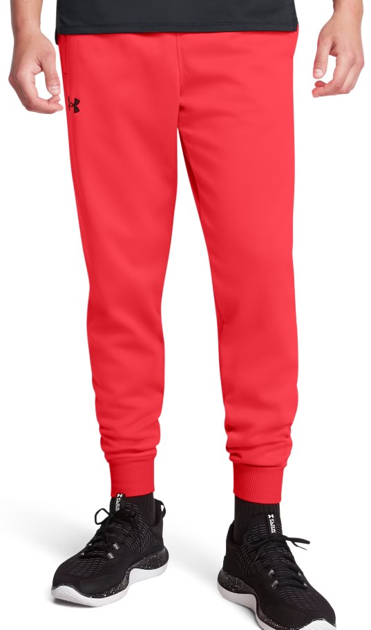 Spodnie Under UA Armour Fleece Joggers-RED