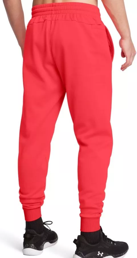 Spodnie Under UA Armour Fleece Joggers-RED