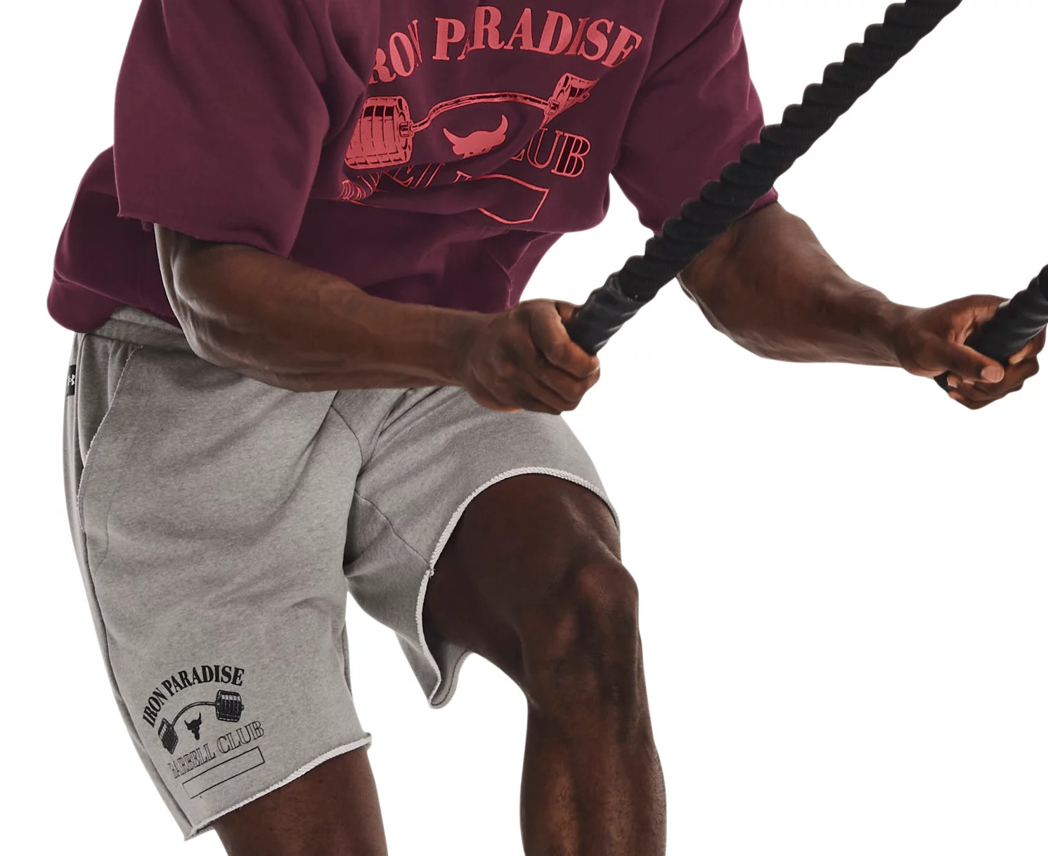 Shorts Under Armour UA Pjt Rk HGym Hwt Terry Sts-GRY