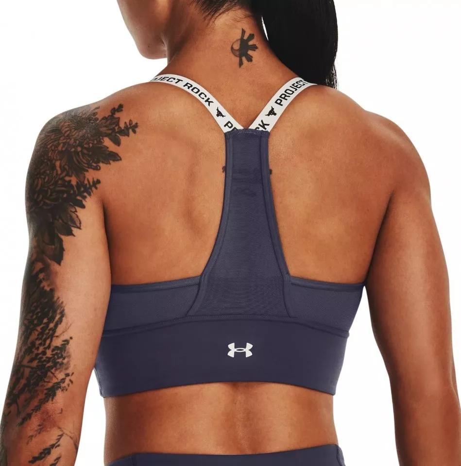 BH Under Armour Pjt Rock Infty Mid Bra-GRY