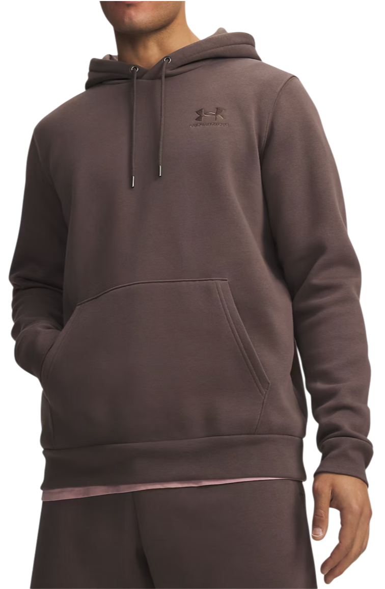 Under Armour Essential Fleece Sweatshirt met capuchon, XS, Bruin