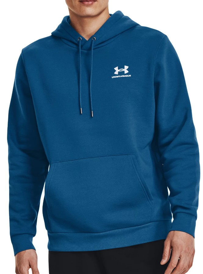 Felpe con cappuccio Under Armour UA Essential Fleece Hoodie-BLU