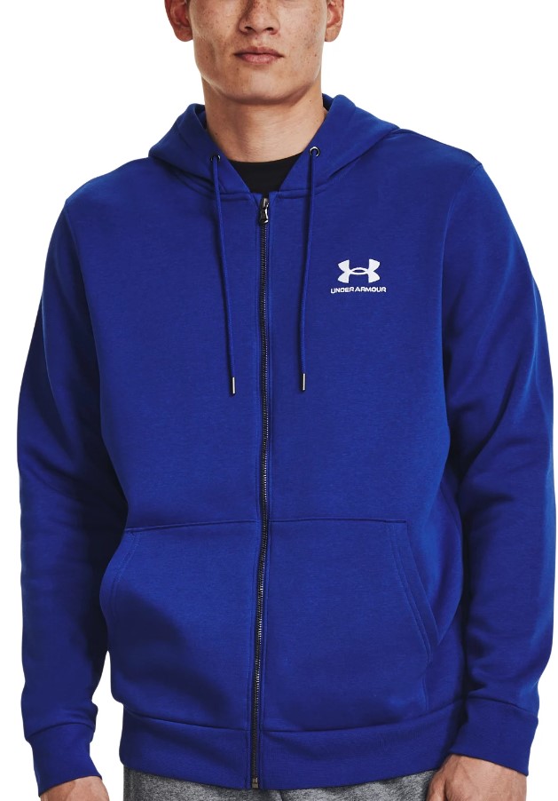 Under Armour UA Essential Fleece FZ Hood-BLU Kapucnis melegítő felsők