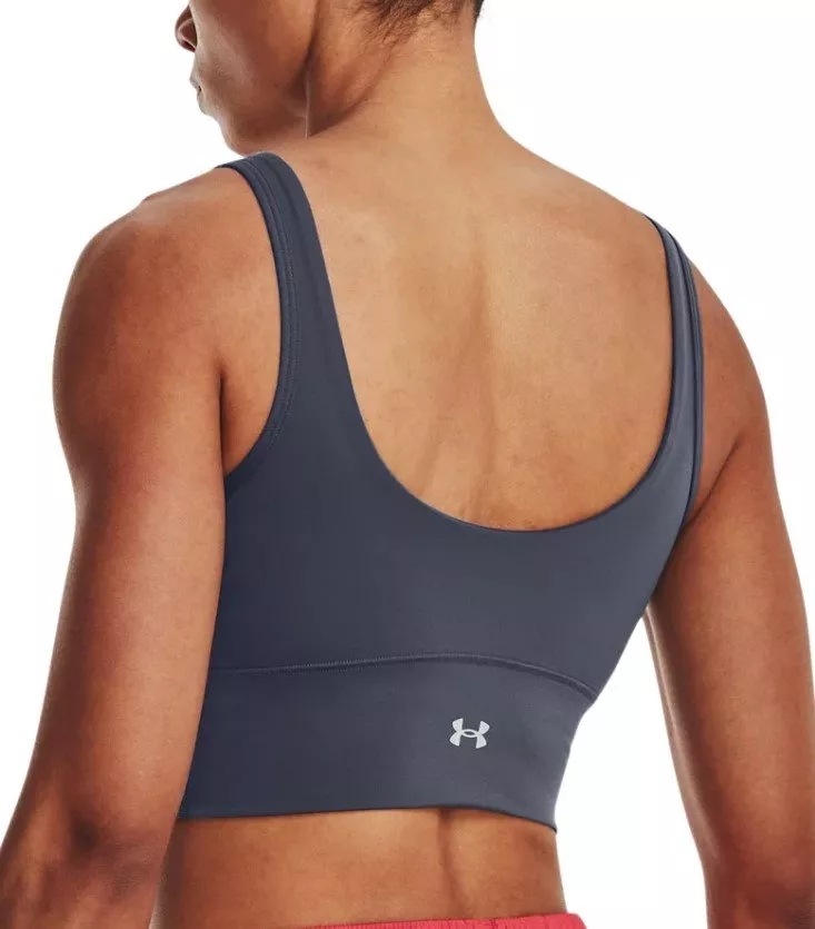 Tielko Under Armour Meridian Fitted Crop Tank-GRY