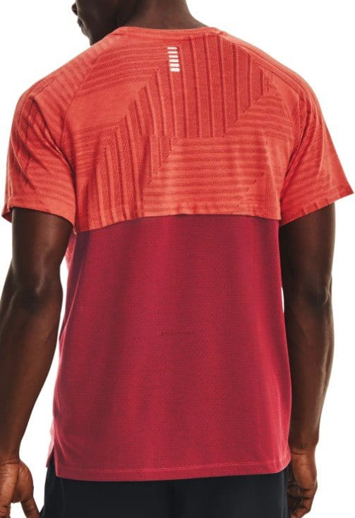 Mizuno COMP Diamond SS Crew Shirt - Men's Cardinal Red Baseball Jersey, Size Medium - View #7