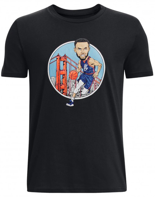 T-shirt Under Armour UA CURRY ANIMATED SS-BLK