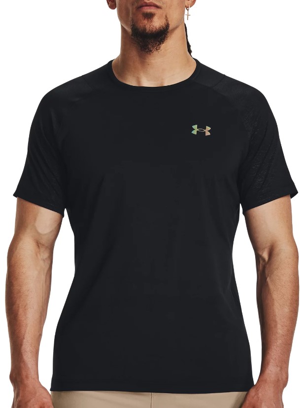 Under Armour UA Rush Emboss SS-BLK Rövid ujjú póló