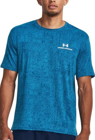 UA Rush Energy Print SS-BLU