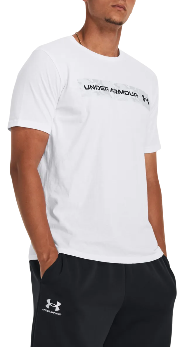 UA CAMO CHEST STRIPE SS