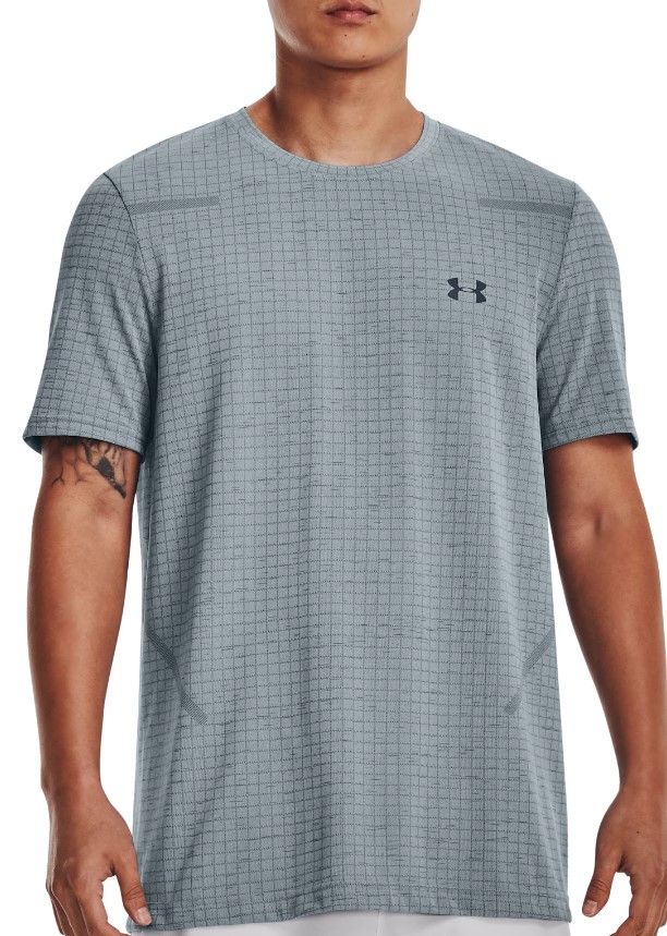 Tee-shirt Under Armour UA Seamless Grid SS-BLU