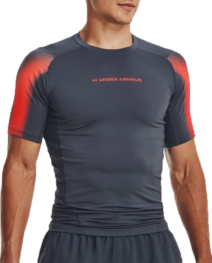 T-shirt Under UA HG Armour Novelty SS-GRY