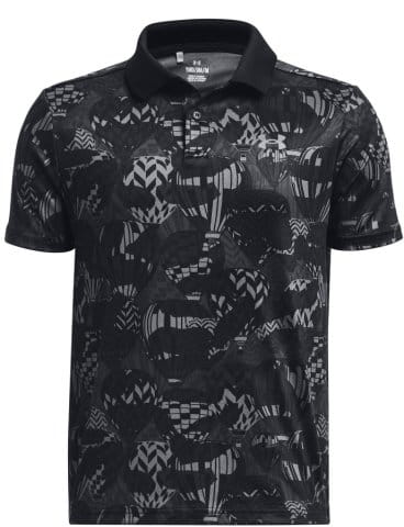 UA Performance Printed Polo-BLK