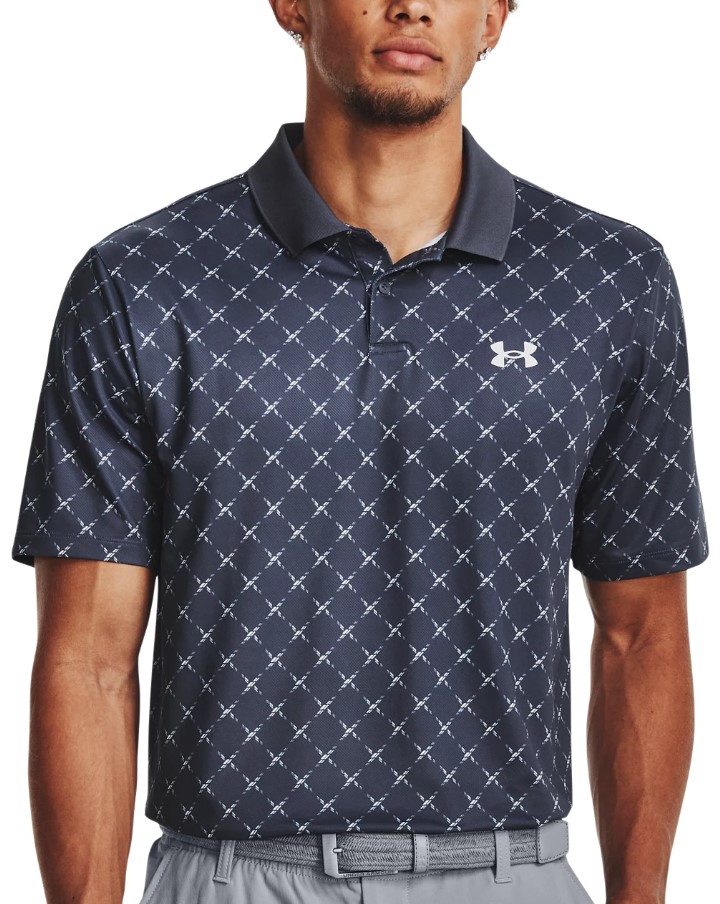 T-shirt Under Armour UA Perf 3.0 Printed Polo-GRY