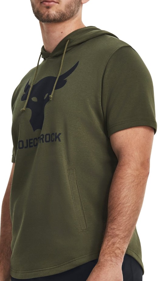 Sweatshirt met capuchon Under Armour Pjt Rock Terry SS HD-GRN