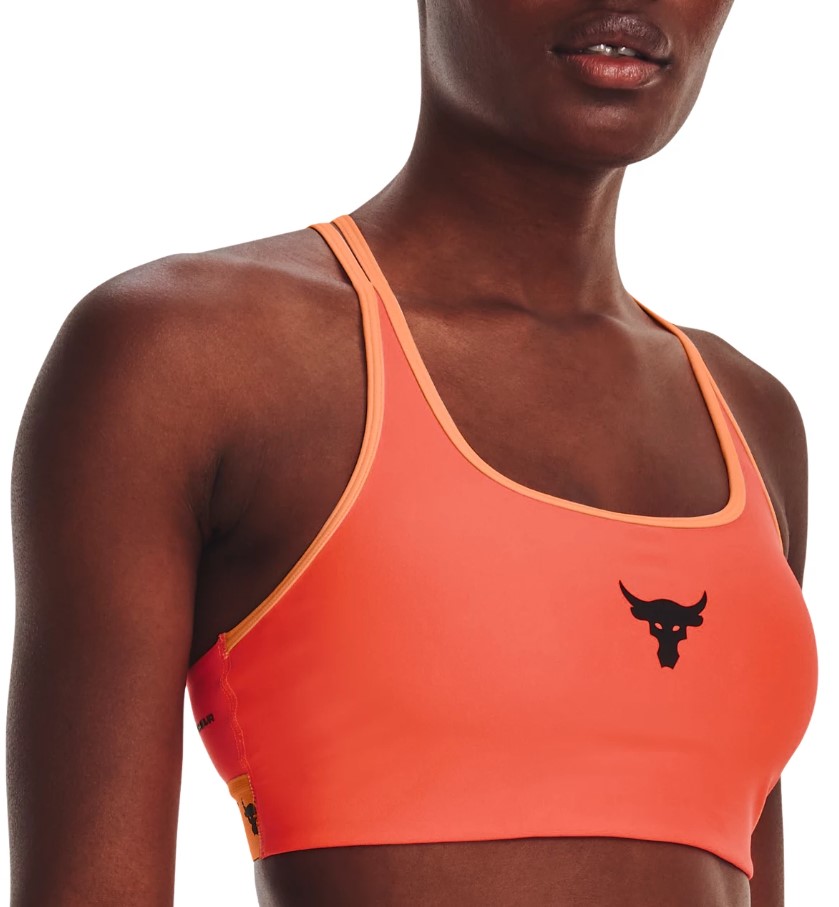 Womens sports bra with support Under Armour PJT ROCK CRSBCK SLD