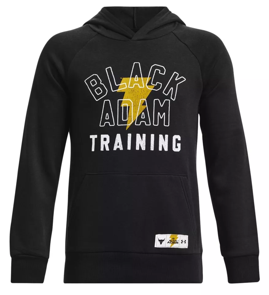Hooded sweatshirt Under Armour Project Rock Rival Fleece Black Adam