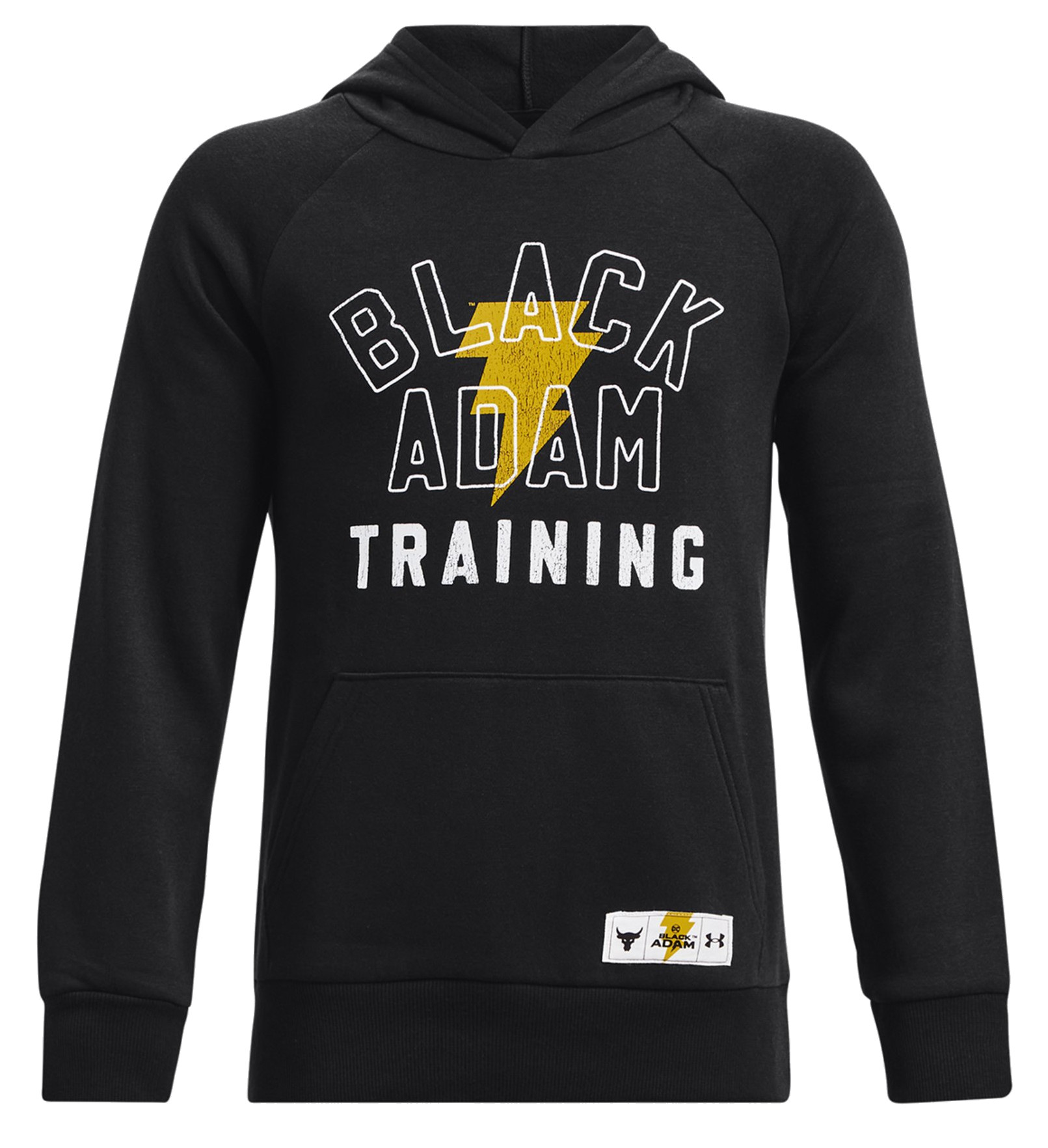 Sweatshirt med huva Under Armour Project Rock Rival Fleece Black Adam