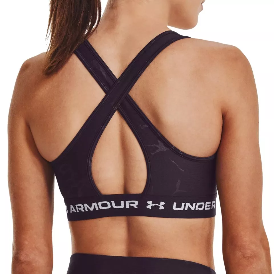 Dámská podprsenka se střední podporou Under Armour UA Crossback Mid Emboss