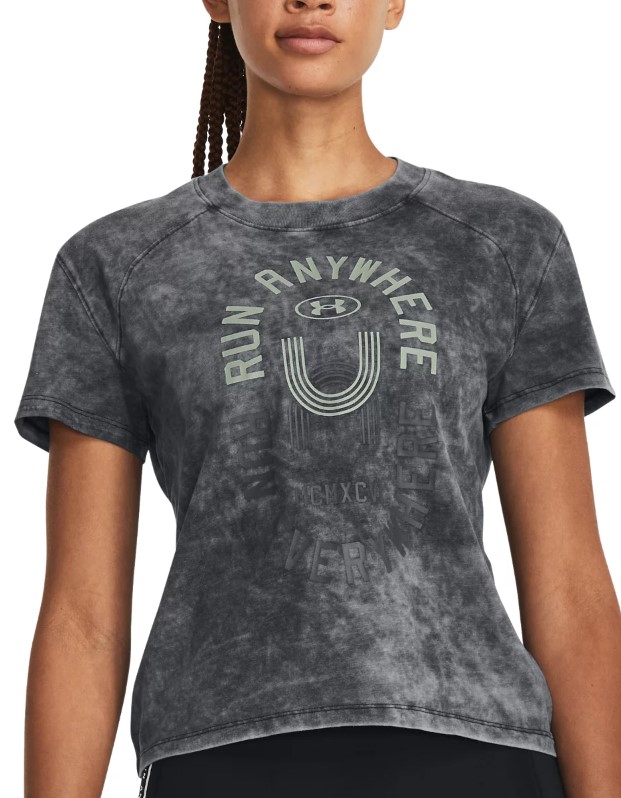 Tricou Under Armour UA Run Everywhere Graphic SS-BLK