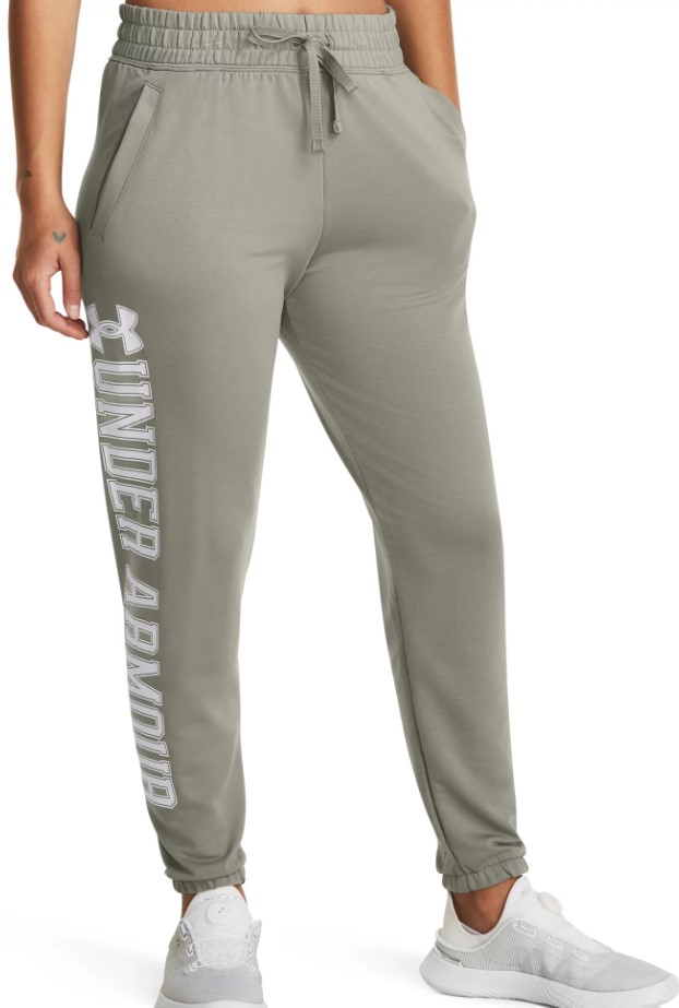 Pantalons Under Armour UA Rival Terry Graphic Jogr-GRN