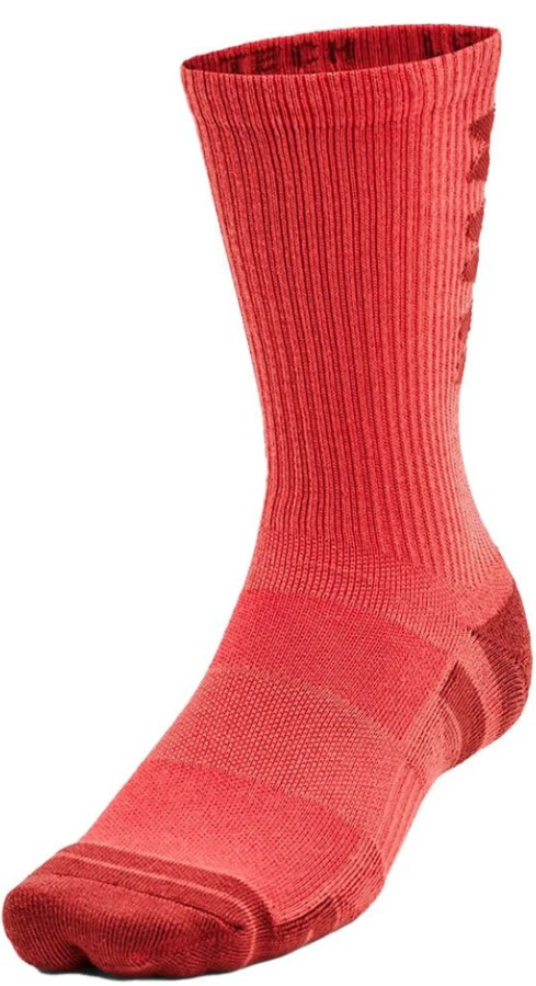 Chaussettes Under Armour UA Perf Tech Nov 3pk Crew-RED