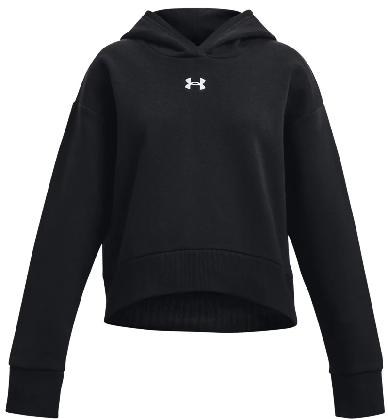 Hooded sweatshirt Under Armour UA Rival Fleece Crop Hoodie-BLK