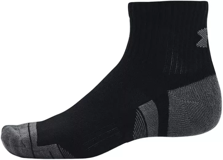 Чорапи Under Armour UA Performance Cotton 3p Qtr-BLK