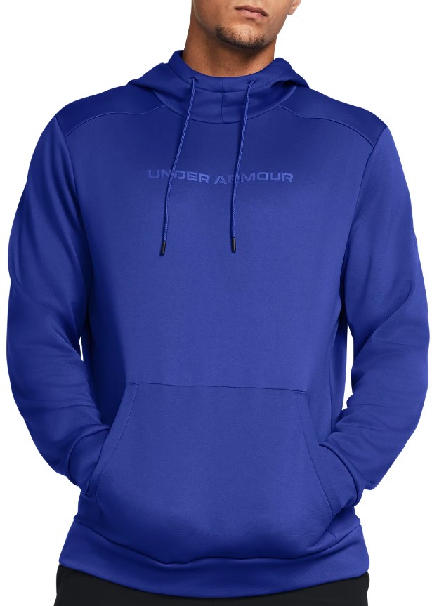 Sweatshirt com capuz Under UA Armour Fleece Wordmark HD-BLU
