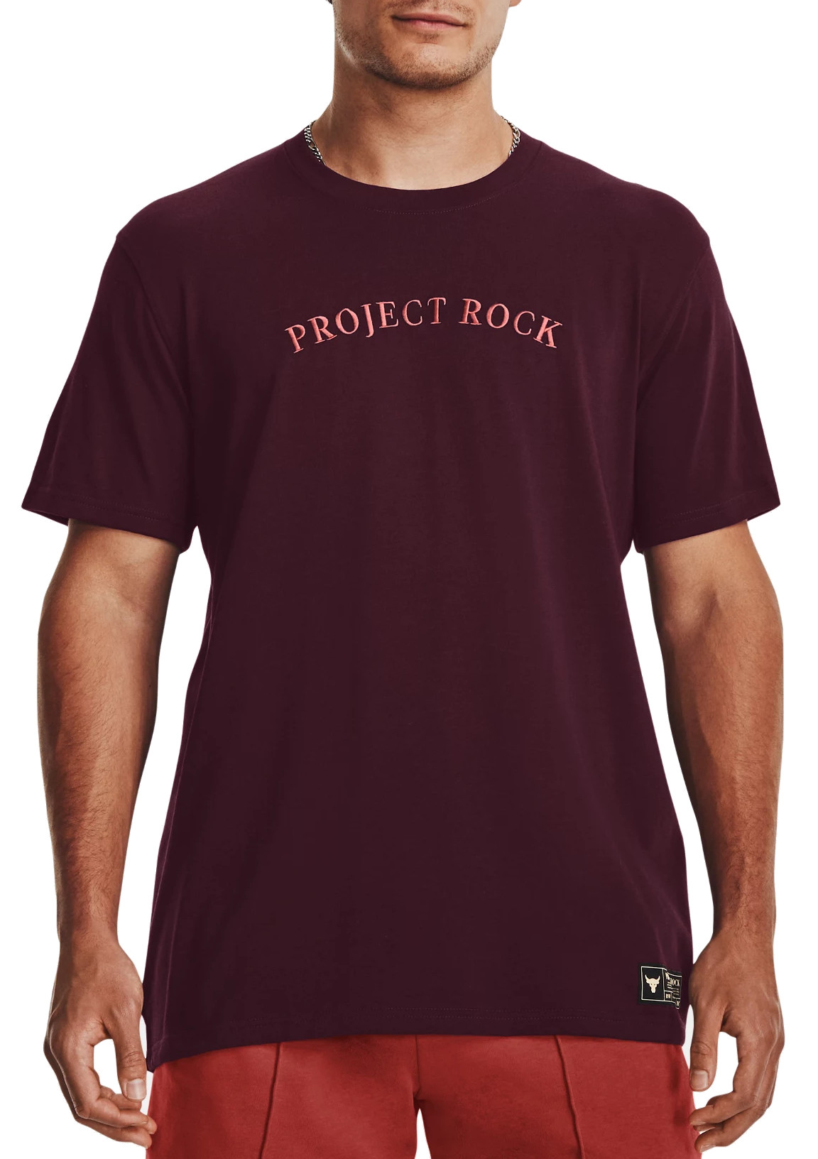 Pánské tričko s krátkým rukávem Under Armour Project Rock Crest Heavyweight