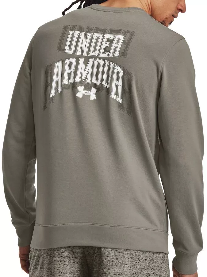 Collegepaidat Under Armour UA Rival Terry Graphic Crew-GRN