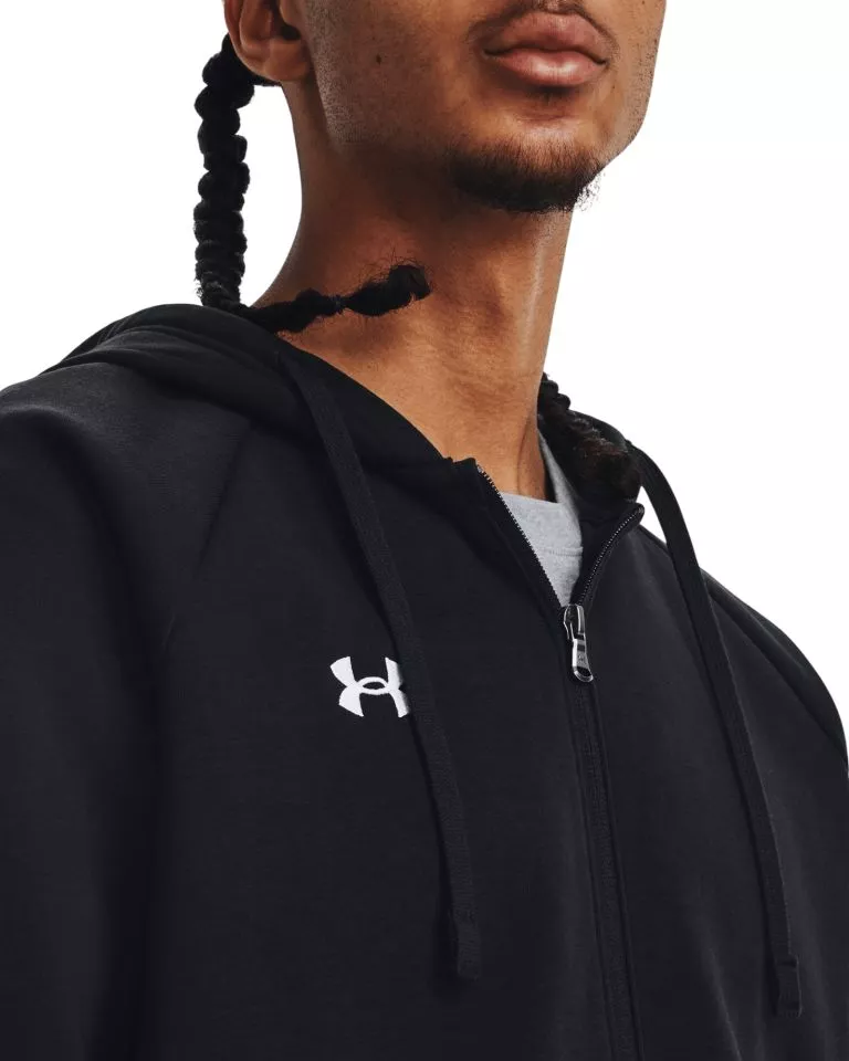 Hanorac cu gluga Under Armour UA Rival Fleece FZ Hoodie-BLK