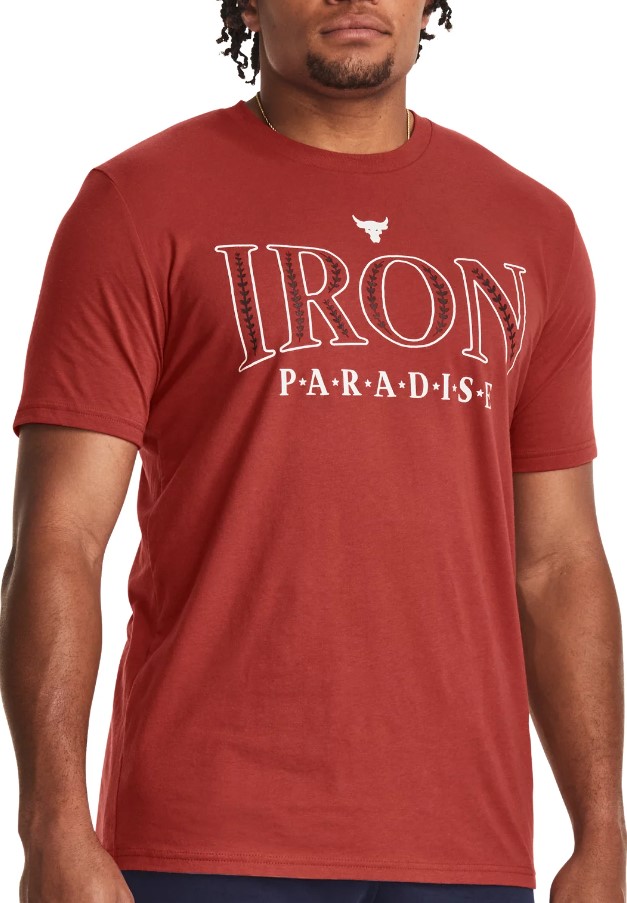T-shirt Under Armour UA PJT ROCK IRON SS-RED