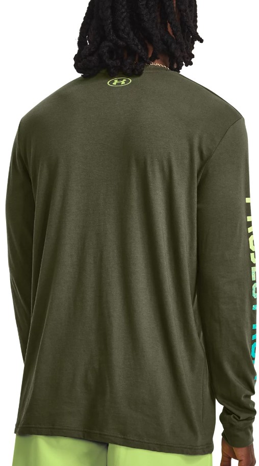 Long-sleeve T-shirt Under Armour UA PJT ROCK BRAHMA LS-GRN