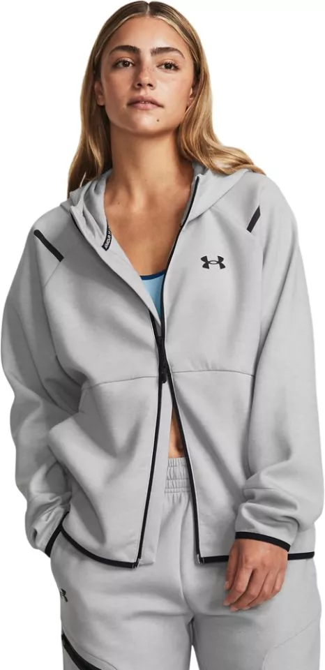 Φούτερ-Jacket με κουκούλα Under Armour Unstoppable Flc FZ-GRY