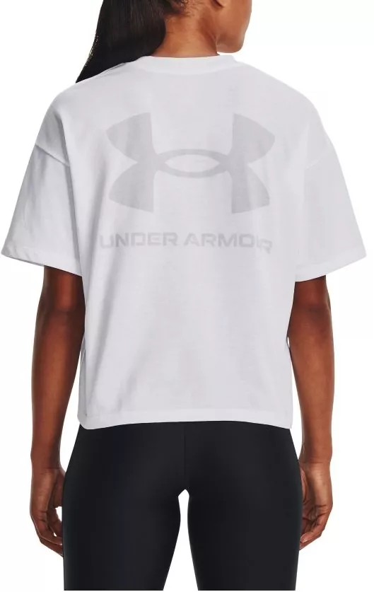 Tee-shirt Under Armour UA W LOGO LC OVERSIZED HW SS-WHT