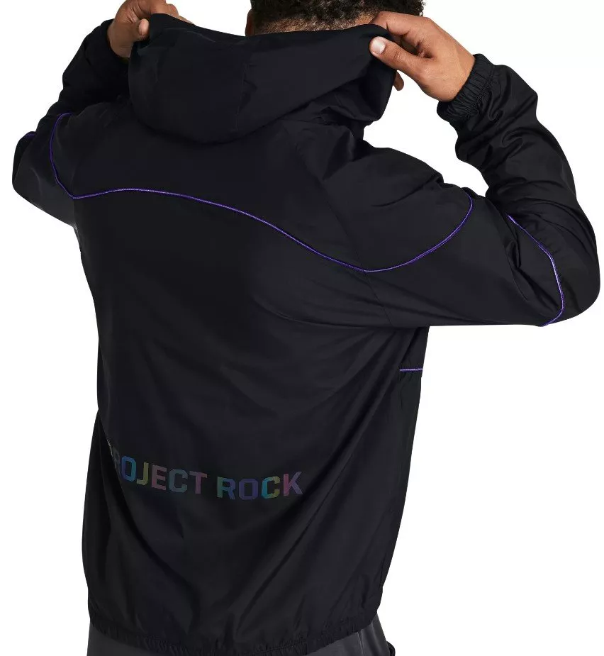 Bunda s kapucňou Under Armour Pjt Rock Anorak Jacket-BLK