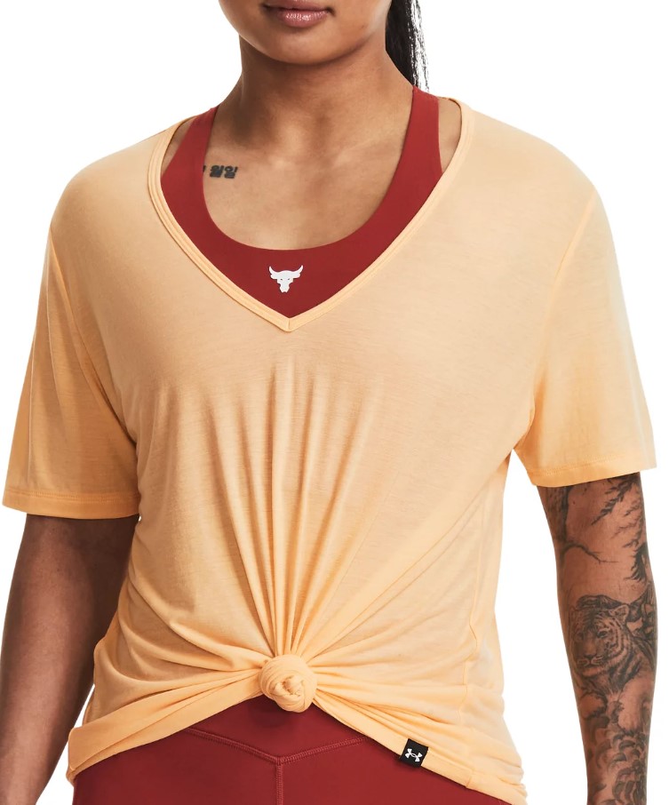 Camiseta Under Armour Pjt Rck Completer Deep V T-YLW