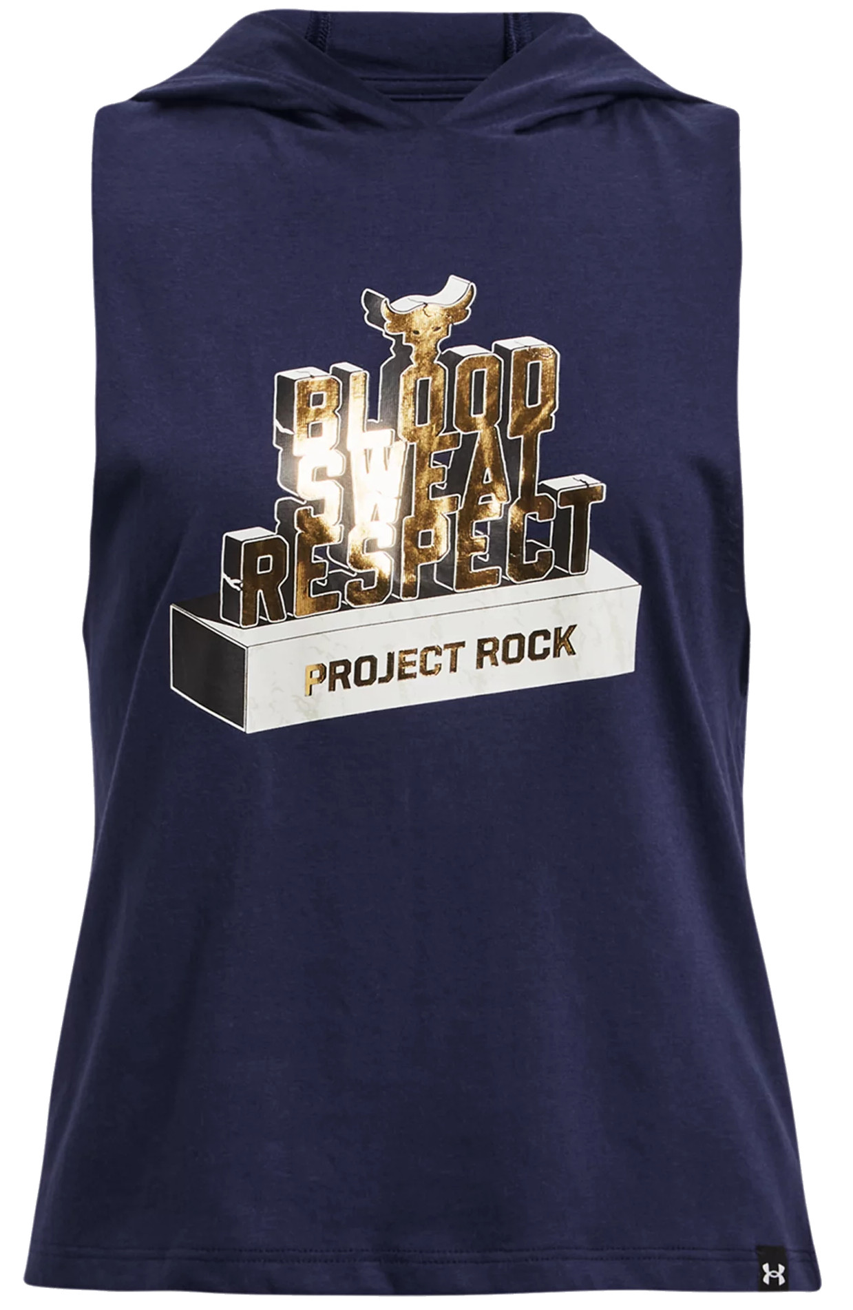 Sweatshirt med hætte Under Armour Project Rock Sleeveless