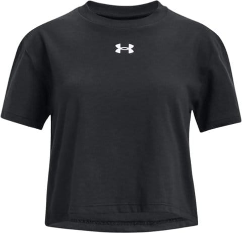 UA CROP SPORTSTYLE LOGO SS-BLK