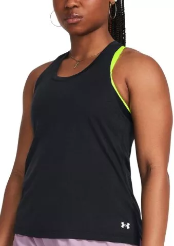 UA Launch Splatter Singlet-BLK