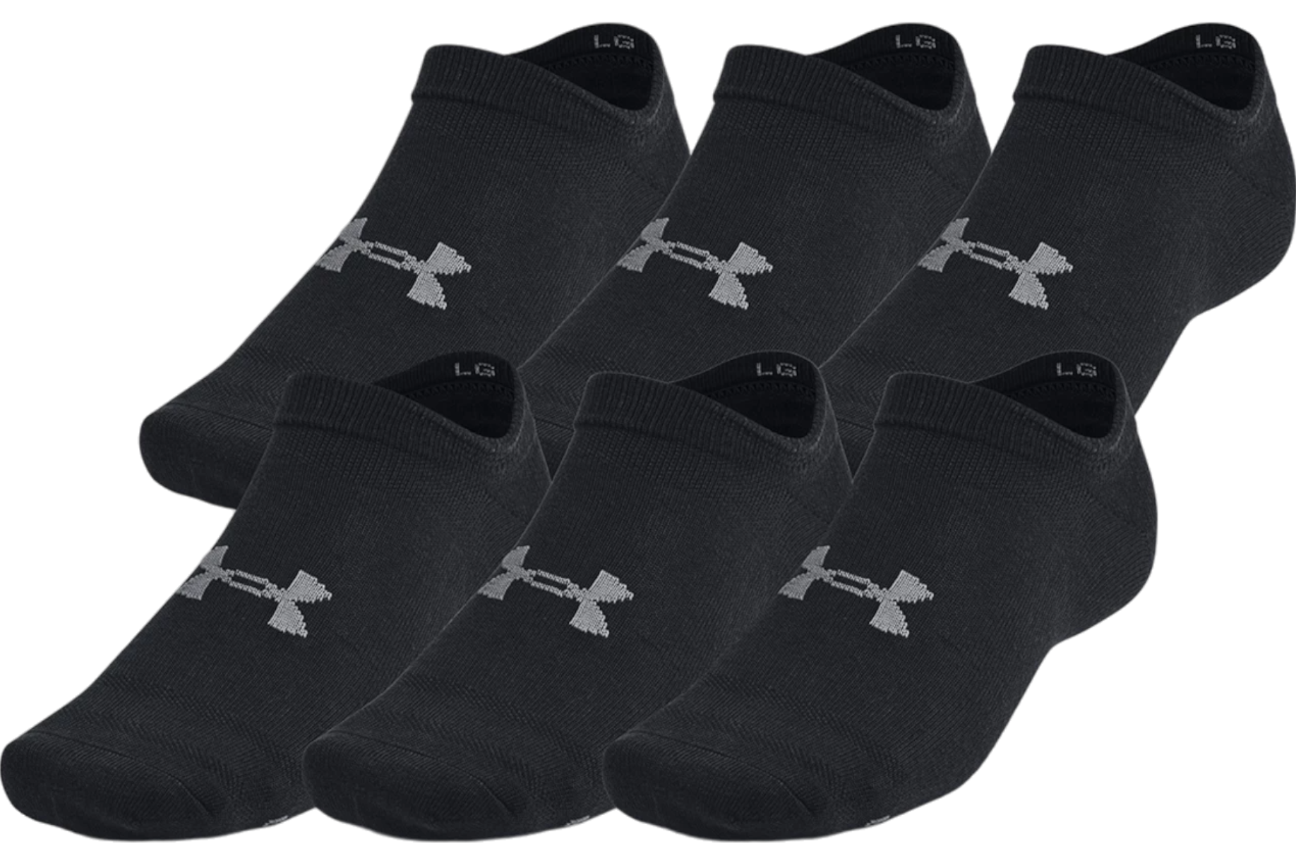 Under Armour Essential 6-Pack No-Show Socks