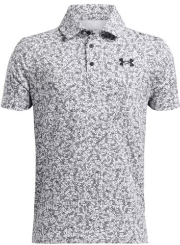 UA Playoff Printed Polo-WHT