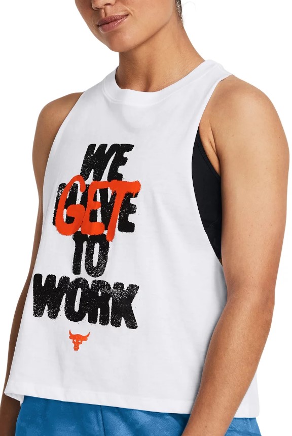 Camiseta sin mangas Under Armour Pjt Rck W Underground Tank-WHT