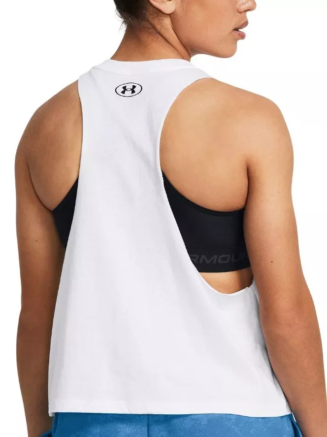 Canotte e Top Under Armour Pjt Rck W Underground Tank-WHT