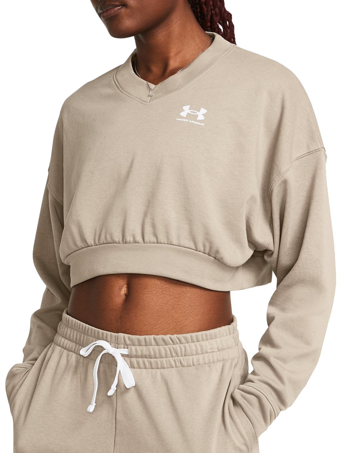 Rival Terry Oversized Crop Crew