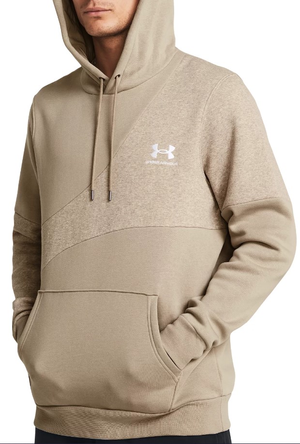 Hooded sweatshirt Under Armour UA Essential Flc Blocked HD-BRN