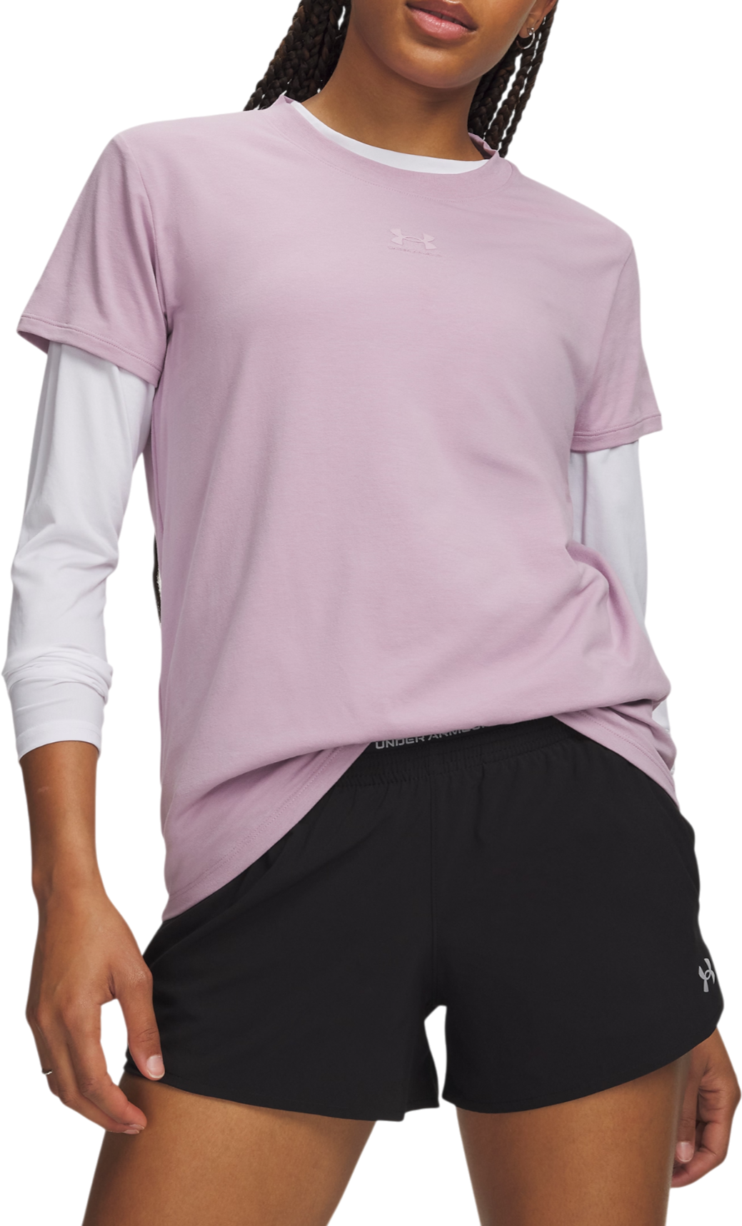 Under Armour Rival Core T-shirt, XXL, Roze