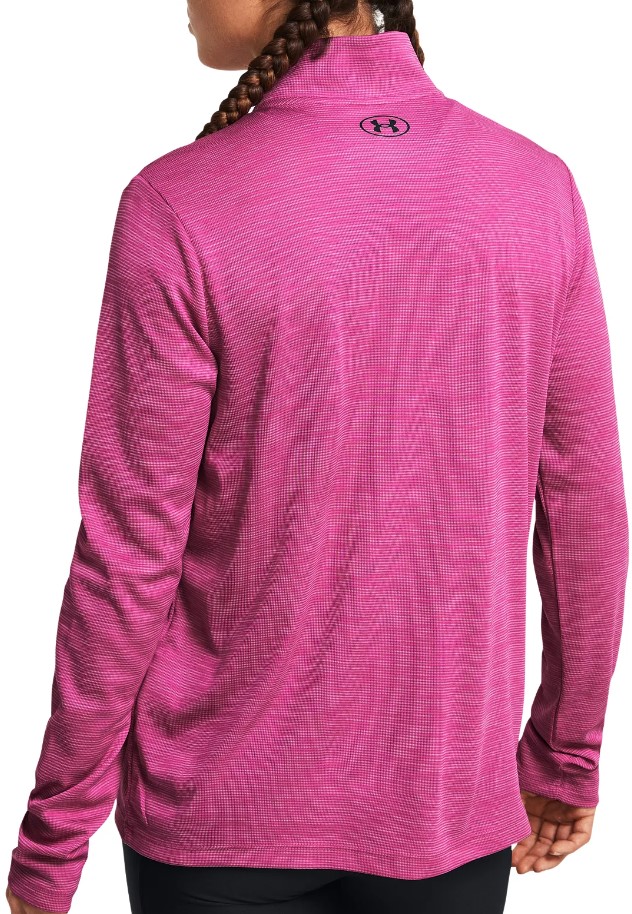 Sweatshirt Under Armour Tech Textured 1/2 Zip-PNK - Top4Running.com