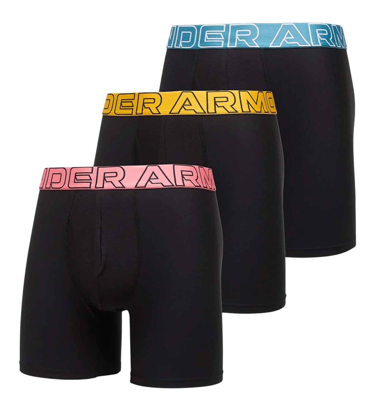 Under Armour Performance Tech Solid 6in Boxers, L, Zwart