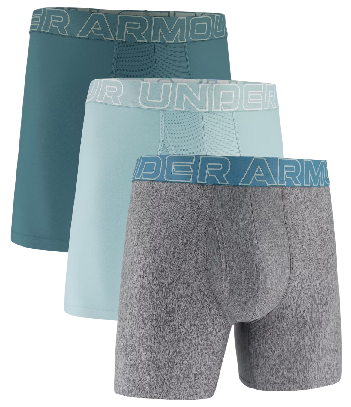 Under Armour Performance Tech Solid 6in 3-pcs Boxers, S, Veelkleurig
